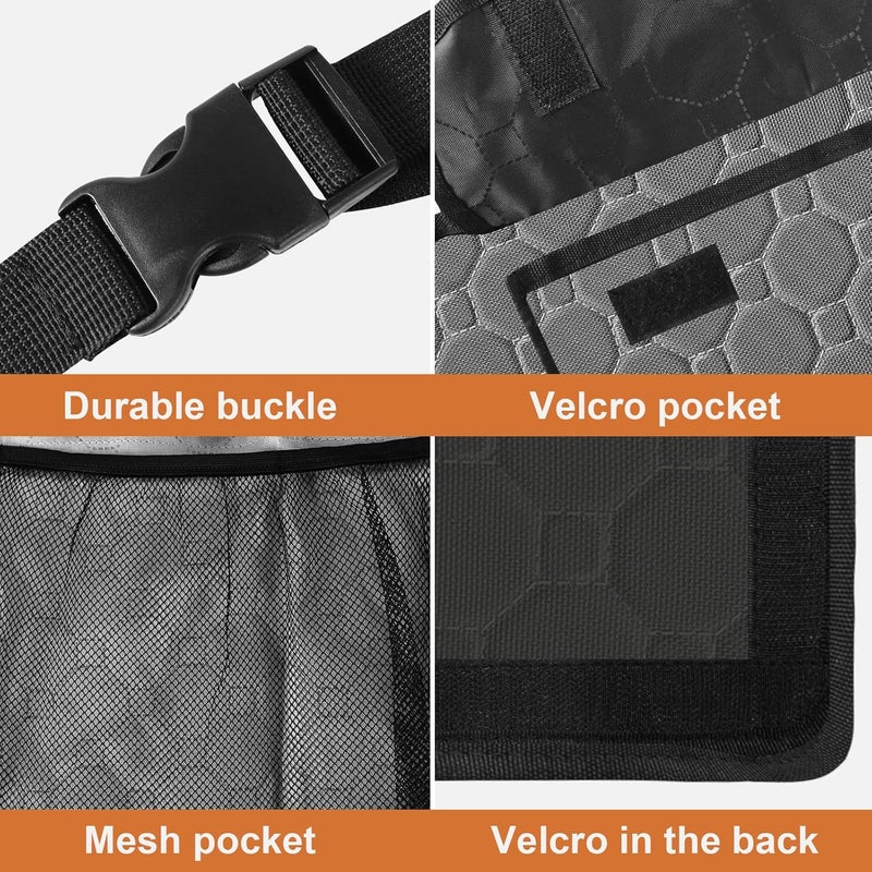 esouler Car Trunk Organizer, Super Capacity Backseat Car Organizer for SUV/Truck/MPV(42"*18"), Hanging Car Storage Organizer with 8 Pocekts, Car Accessories for Women and Men- Grey - Image 5